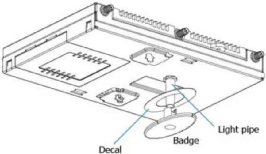 Decal Badge Light pipe