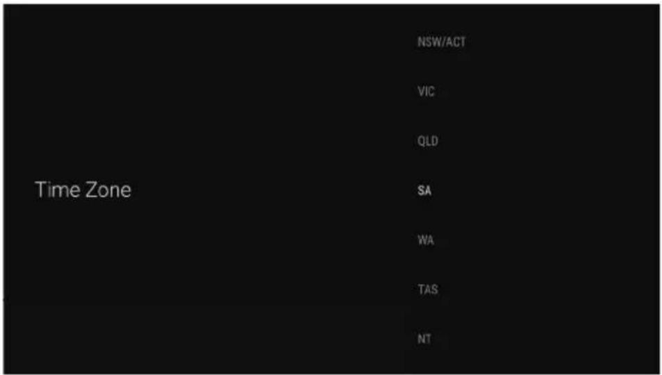 Time Zone NSW/ACT VIC QLD SA WA TAS NT