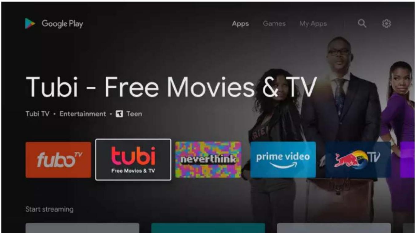 Google Play Apps Games My Apps Tubi - Free Movies & TV Tubi TV • Entertainment • Teen fubo™ tubi Free Movies & TV neverthink prime video TV Start streaming