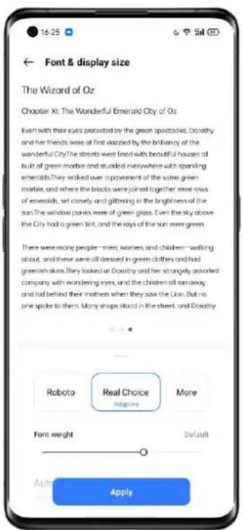 Realme Q3 Pro Special - Change Font Size - 1