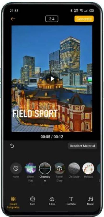 Realme Q3 Pro Special - Selecting a Smart Template - 1