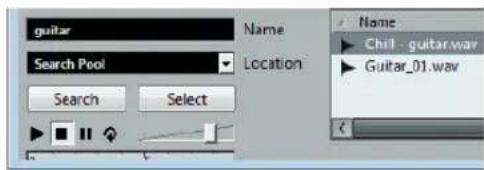 guitar Search Pool Search Select Name Location Name Chill - guitar.wav Guitar_01.wav