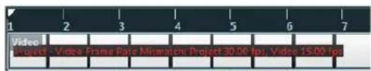 1 2 3 4 5 6 7 Video Project - Video Frame Bars Minwatch Project 30.00 fps; Video 15.00 fps