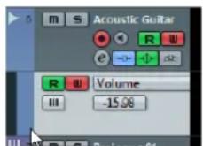 STEINBERG Cubase Elements 6 - Opening automation tracks - 2