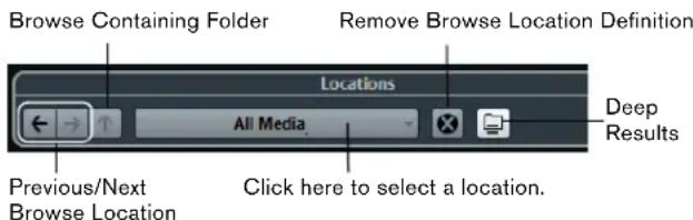 Browse Containing Folder Remove Browse Location Definition Locations All Media Previous/Next Browse Location Click here to select a location. Deep Results