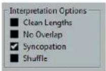 STEINBERG Cubase Elements 6 - Interpretation Options - 1