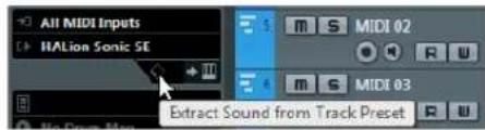 All MIDI Inputs HA lion Sonic SE Extract Sound from Track Preset