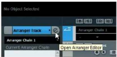 No Object Selected Arranger Track Arranger Chain 1 Current Arranger Chain Open Arranger Editor