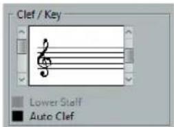Clef / Key Lower Staff Auto Clef