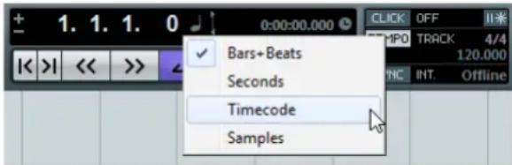 1. 1. 1. 0 0:00:00.000 Click OFF OFF MPQ TRACK 4/4 120.000 << >> << > Bars+Beats Seconds Timecode Samples