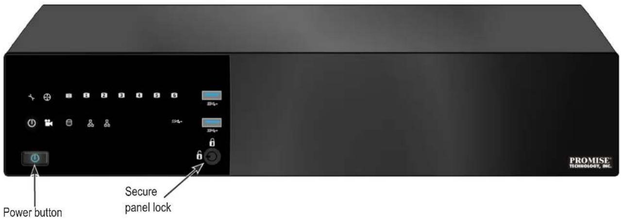 PROMISE TECHNOLOGY, INC. Power button Secure panel lock