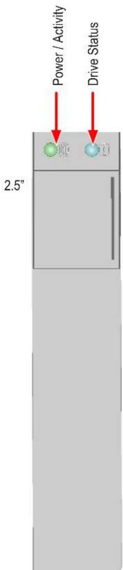 Power / Activity Drive Status 2.5"