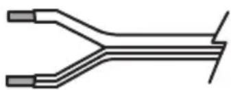 Scosche S31 - SPEAKER WIRE (Cut-off RCAs) - 1