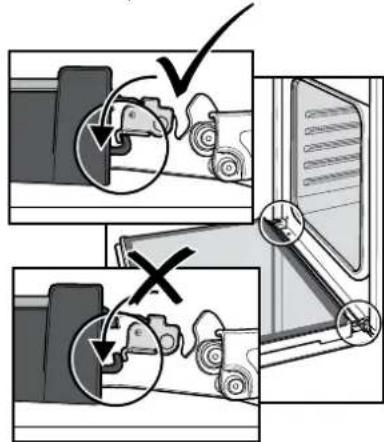 Diagram illustrating vehicle seatbelting and wheel movement, showing correct and incorrect states with checkmark and cross symbols.