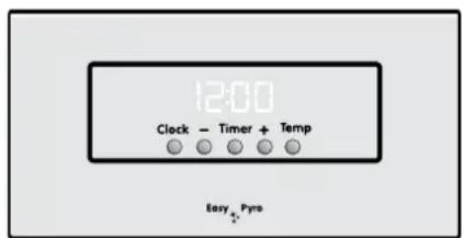 12:00 Clock - Timer + Temp Easy Pyro