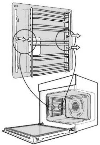 Chef CVEP614SA - Removing the wire side racks (where applicable) - 1