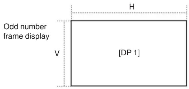 Odd number frame display V [H] [DP 1]