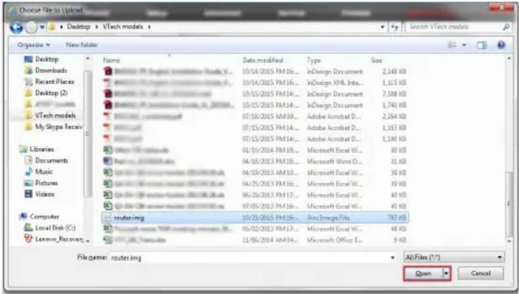 Choose File to Upload Desktop > VTech models Organize > New folder Desktop Downloads Recent Places Desktop (2) VTech models My Slope Receiv Libraries Documents Music Pictures Videos Computer Local Disk (C:) Lenovo_Recovery Name Data-modified Type Size 10/14/2015 PM16... InDesign Document 2,143 KB 10/14/2015 PM16... InDesign XML Jobs... 1,115 KB 10/15/2015 PM14... InDesign Document 7,588 KB 10/15/2015 PM14... InDesign Document 1,740 KB 07/15/2015 AM30... Adobe Acrobat D... 2,254 KB 07/15/2015 PM14... Adobe Acrobat D... 1,163 KB 07/15/2015 PM14... Adobe Acrobat D... 1,100 KB Other OS commands 01/10/2014 PM18... Microsoft Excel W... 30 KB <|vision_start|> AutoCAD 2000000.com 04/18/2013 PM18... Microsoft Word O... 31 KB Gelco Software Update 2000000.com 04/19/2013 AM10... Microsoft Excel W... 39 KB Gelco Software Update 2000000.com 04/25/2013 PM16... Microsoft Excel W... 39 KB Gelco Software Update 2000000.com 06/29/2013 PM17... Microsoft Excel W... 40 KB Gelco Software Update 2000000.com 07/05/2013 PM16... Microsoft Excel W... 40 KB router.img 10/23/2015 PM16... Disc Image File 797 KB Microsoft Excel 2000000.com 05/02/2013 PM17... Microsoft Excel W... 49 KB FPT-3877 Tuobao 11/06/2014 AM04... Microsoft Office E... 9 KB File name: routes.img All Files (*.*) Open Cancel