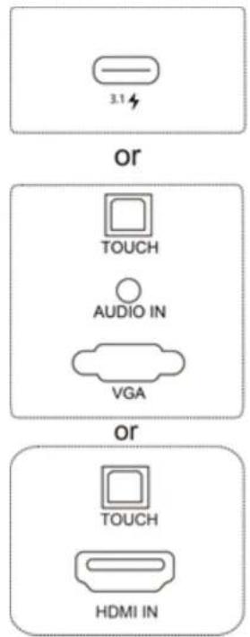 3.1 or TOUCH AUDIO IN VGA or TOUCH HDMI IN