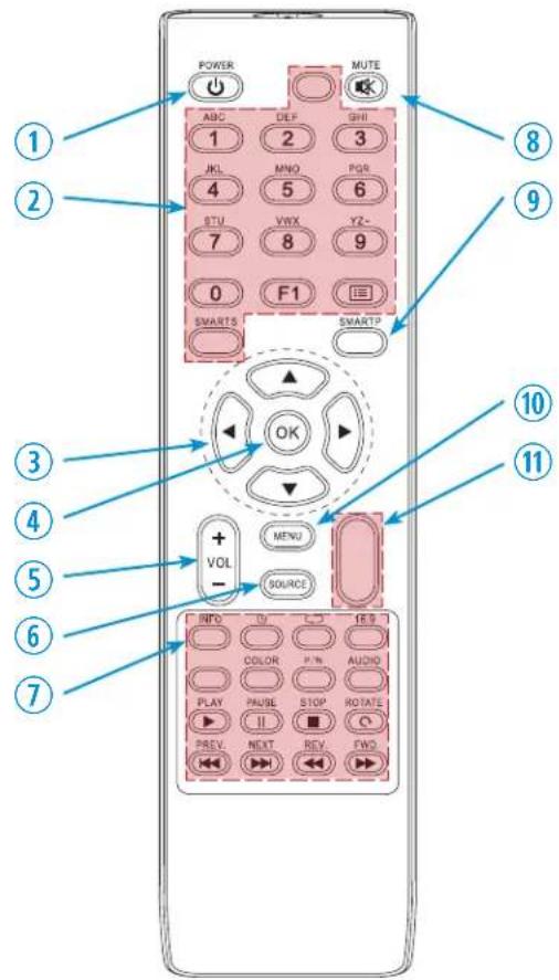 ViewZ VZ-43UHD - Remote Controller - 1
