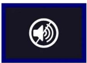 Blue rectangular icon with white speaker symbol and sound waves (no text)