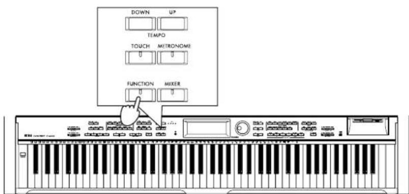 DOWN UP TEMPO TOUCH METRONOME FUNCTION MIXER