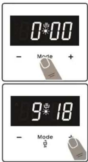 0:00 - Mode + 9:18 - Mode +