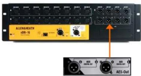 ALLEN&HEATH xDR-16 AES AOS AOS AOS-Out