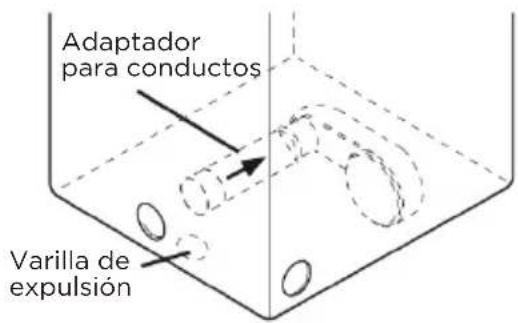 Adaptador para conductos Varilla de expulsión