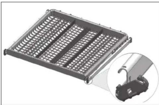 Cylinda DM 3120 RF - Justera höjden på den övre tomma korgen - 2