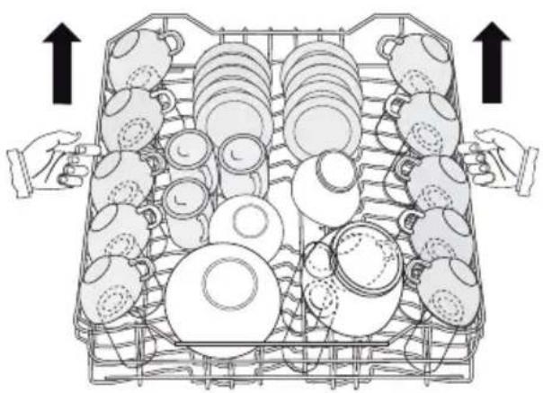 WESTINGHOUSE WDF901SA - Maximum height of the dishes in the lower basket - 2