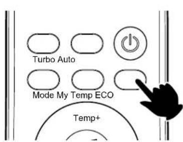Turbo Auto Mode My Temp ECO Temp+
