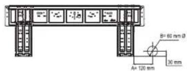 B=60 mm Ø A=120 mm 30 mm