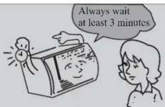 Always wait at least 3 minutes