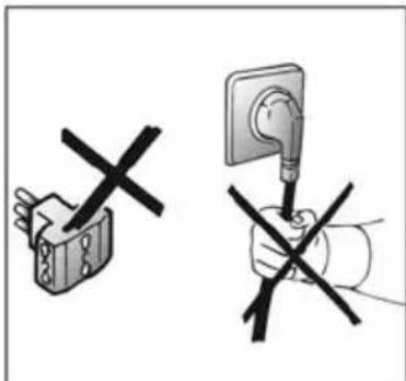 Two technical diagrams showing electrical socket and socket installation with no text or symbols.