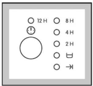 12 H 8 H 4 H 2 H →