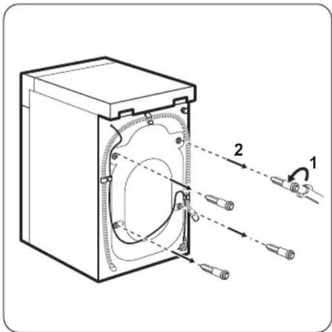 Technical diagram of a mechanical device with labeled parts and directional arrows indicating assembly or movement.