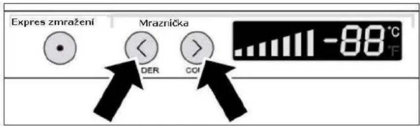 Expres zmražení Mraznička 11-88°C DER GOI
