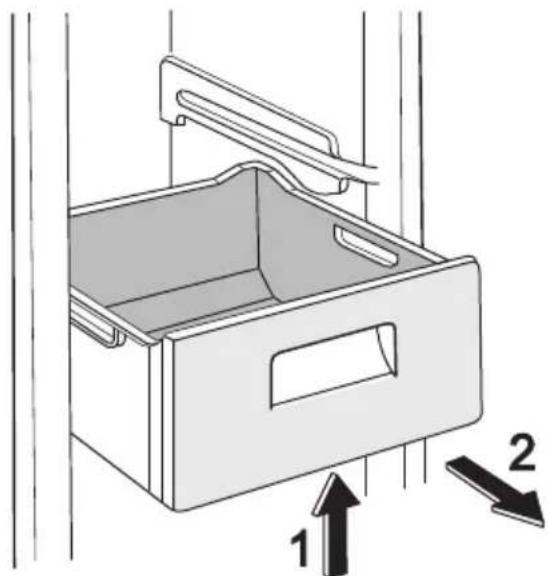 ELECTROLUX ERB 36300 X - Vyjmutí mrazicích košů z mrazničky - 1