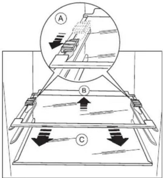 ELECTROLUX ERB 29033 W - Odstranění držáků polic - 1