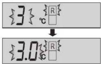 {3} ℃ R ↓ {3.0} ℃ R