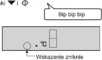ki ▼ i ◇ Bip bip bip • °C Wskazanie zniknie