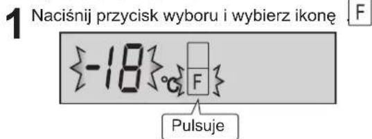 1 Naciśnij przycisk wyboru i wybierz ikone F {-18} F Pulsuje
