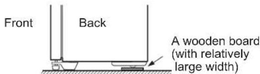 Front Back A wooden board (with relatively large width)