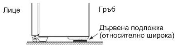 Лице Гръб Дървена подложка (относително широко)