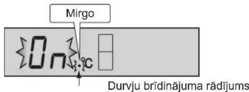 Mirgo On C Durvju brīdinājuma rādījums
