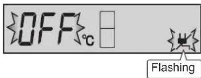 OFF °C Flashing