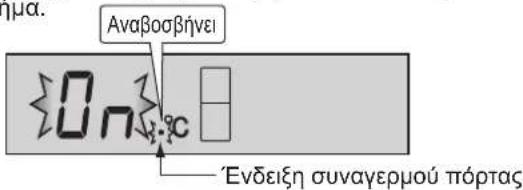 ημα. Αναβοσβήνει 0 n ℃ Ενδείξη συναγερμού πόρτας