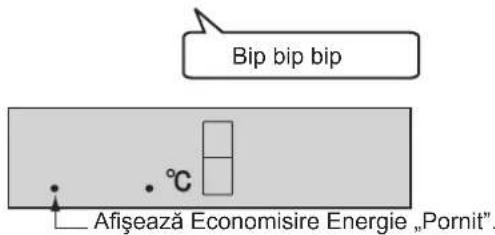 Bip bip bip . °C Afisează Economisire Energie „Pornit”.