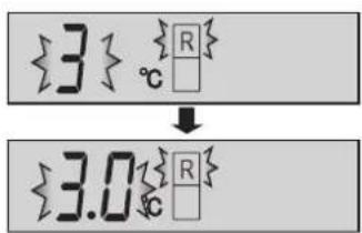 {3} ℃ ↓ {3.0} ℃